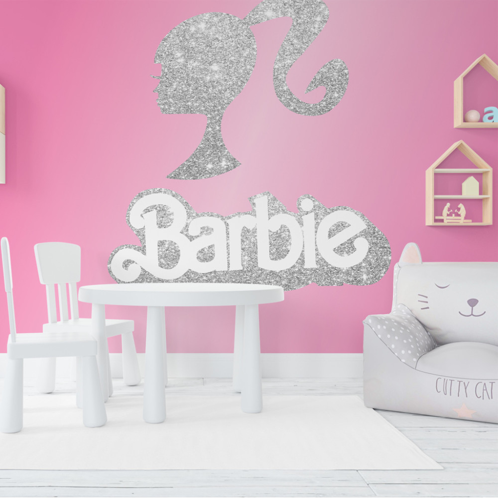 Papel De Parede Personalizado Glow da Barbie