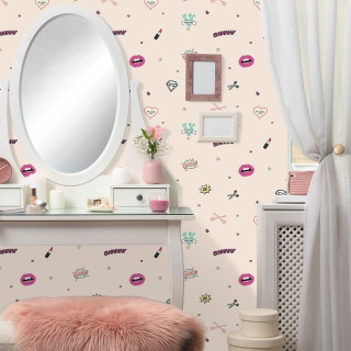 Papel de Parede Personalizado Adesivos Glamour