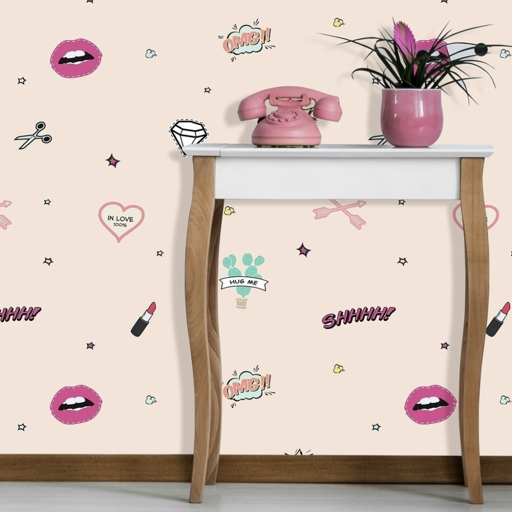 Papel de Parede Personalizado Adesivos Glamour