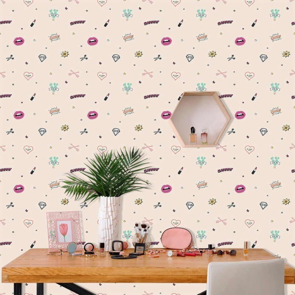 Papel de Parede Personalizado Adesivos Glamour