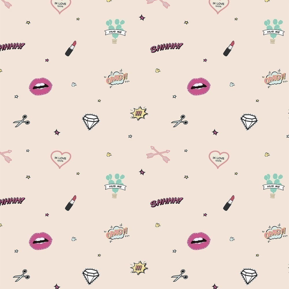 Papel de Parede Personalizado Adesivos Glamour