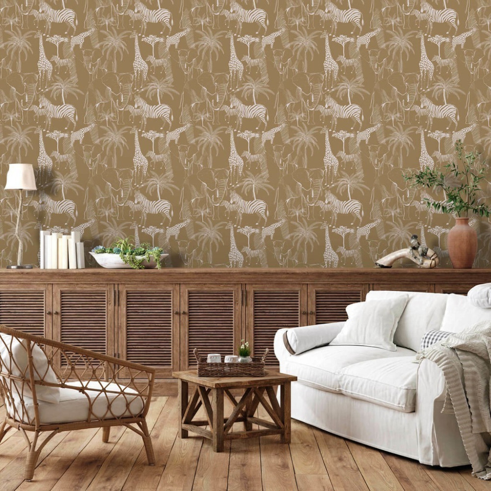 Papel de Parede Personalizado Safari dos Animais na África Papel de Parede Personalizado Safari dos Animais na África
