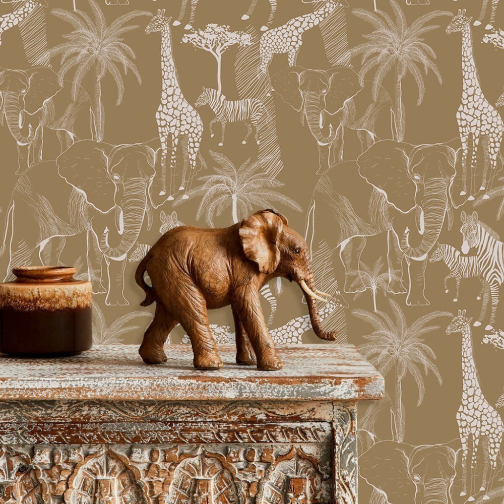 Papel de Parede Personalizado Safari dos Animais na África Papel de Parede Personalizado Safari dos Animais na África