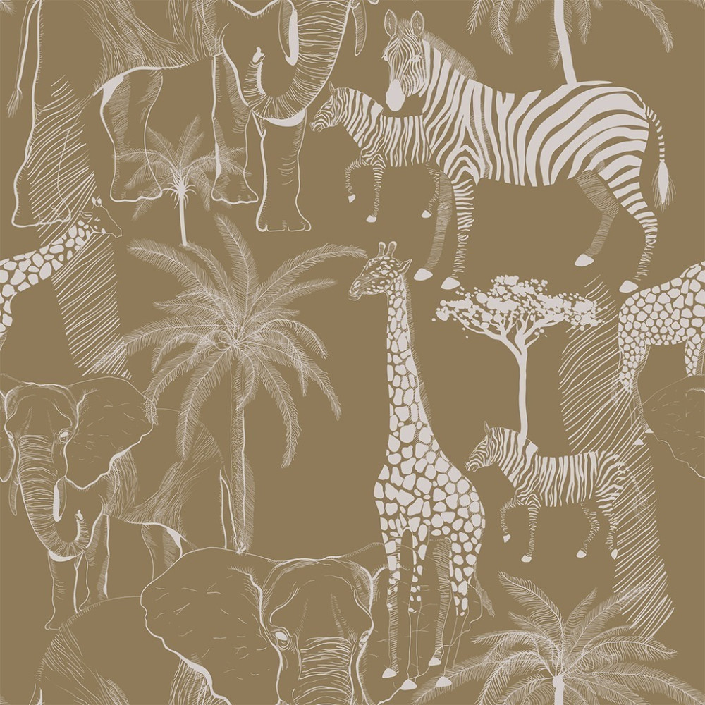 Papel de Parede Personalizado Safari dos Animais na África Papel de Parede Personalizado Safari dos Animais na África
