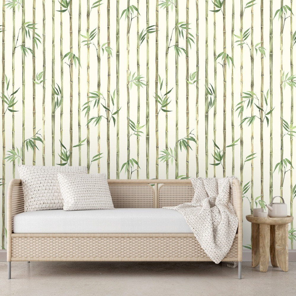 Papel De Parede Personalizado Bamboo Slim