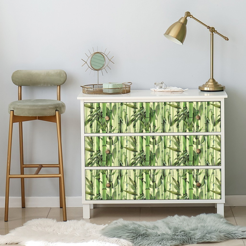 Papel de Parede Personalizado Bambu Verde