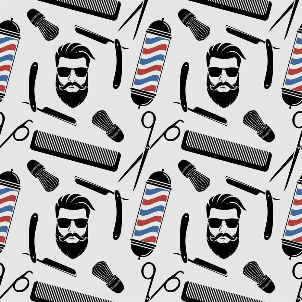 Papel de Parede Personalizado Barber Shop Papel de Parede Personalizado Barber Shop