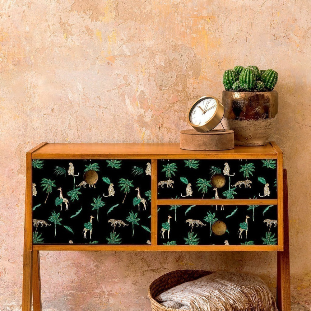 Papel de Parede Personalizado Black Safari Papel de Parede Personalizado Black Safari