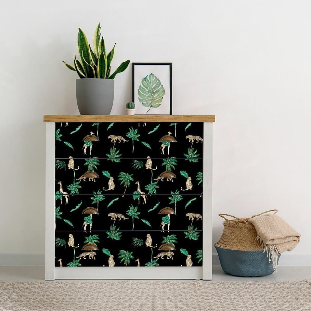 Papel de Parede Personalizado Black Safari Papel de Parede Personalizado Black Safari