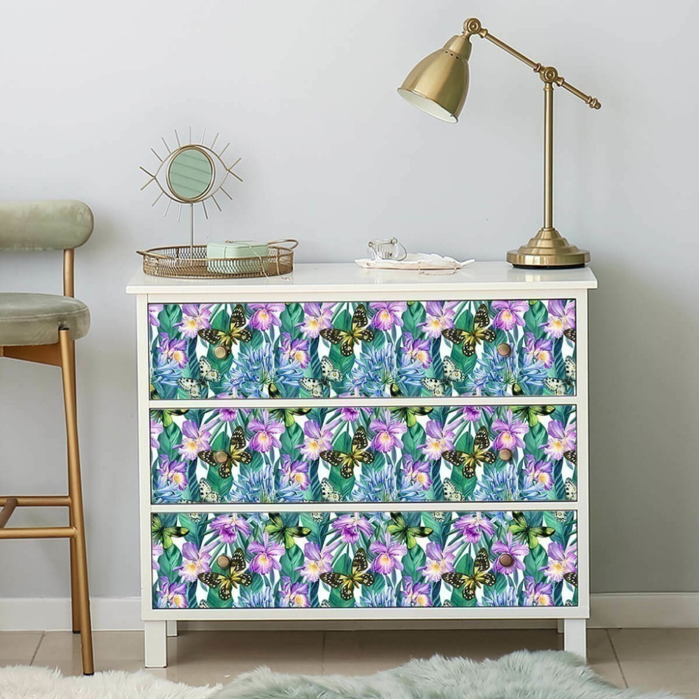 Papel de Parede Personalizado Jardim Mágico com Borboletas