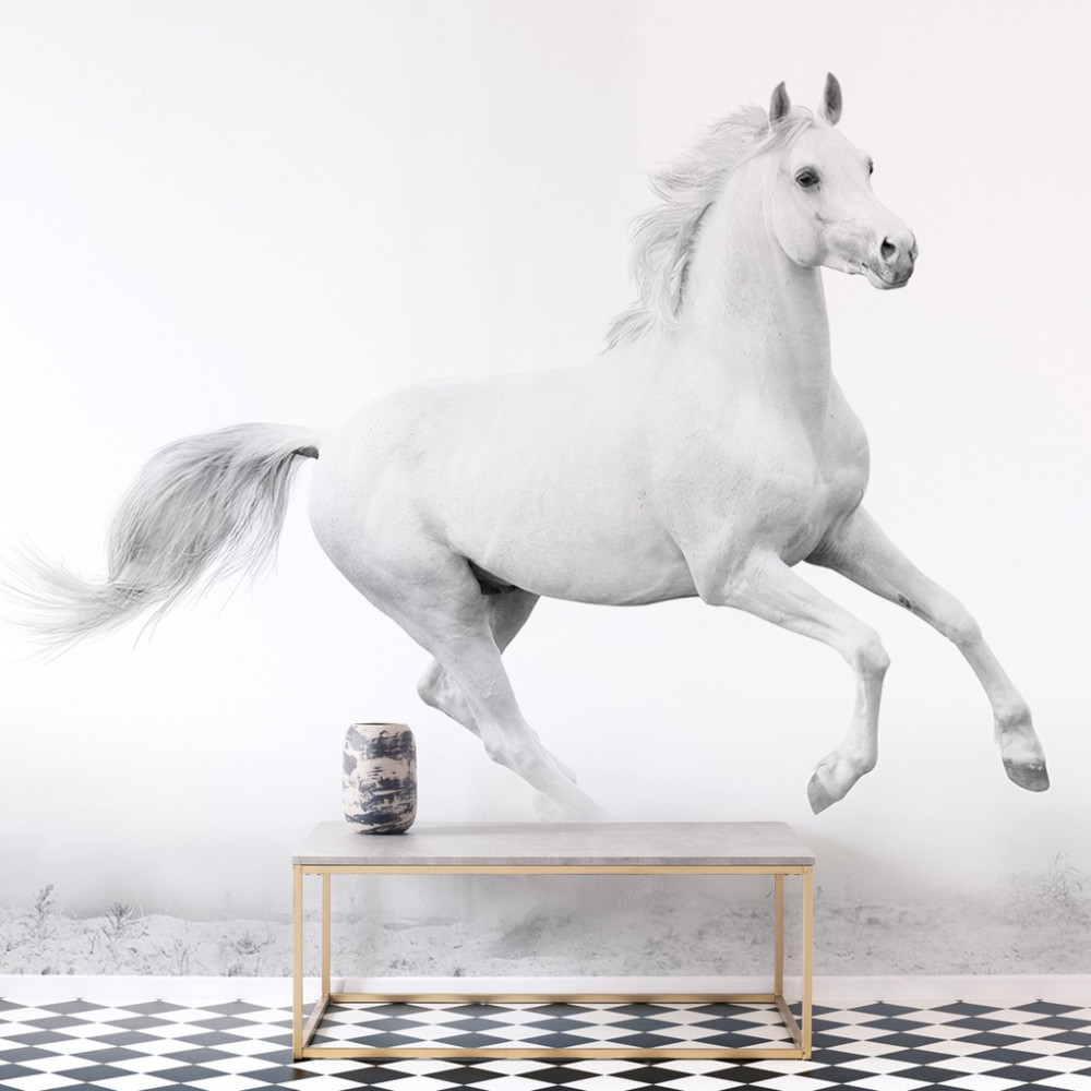 Papel de Parede Personalizado Cavalo Branco