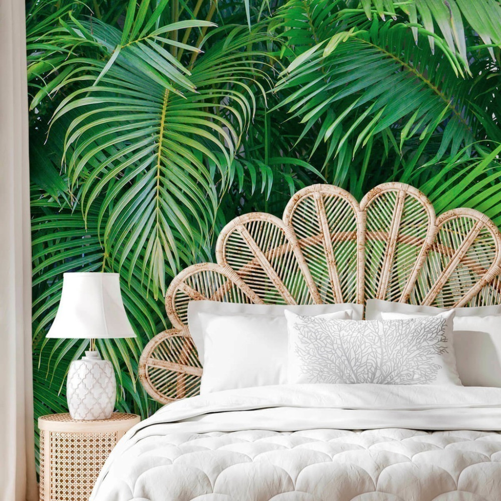 Papel de Parede Personalizado Coqueiro Folhas Grandes Papel de Parede Personalizado Coqueiro Folhas Grandes