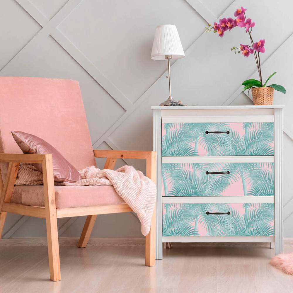 Papel De Parede Personalizado Coqueiros Com Fundo Rosa Papel De Parede Personalizado Coqueiros Com Fundo Rosa