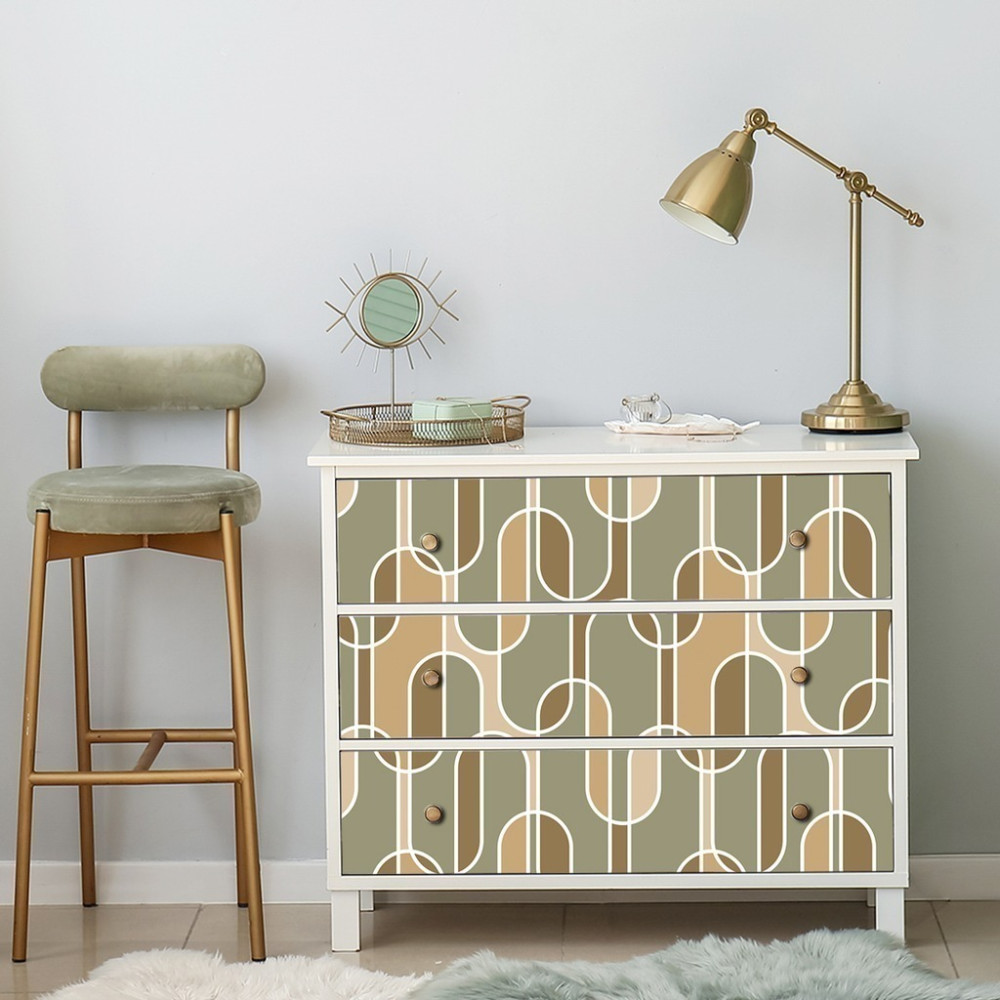 Papel de Parede Personalizado Mosaico de Curvas Papel de Parede Personalizado Mosaico de Curvas