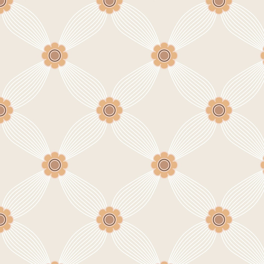 Papel de Parede Personalizado Curvas Florais Papel de Parede Personalizado Curvas Florais