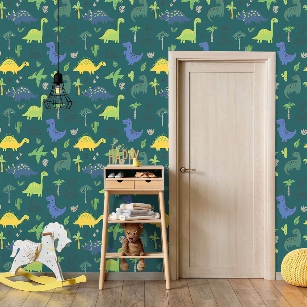 Papel de Parede Personalizado Dinossauros Babys