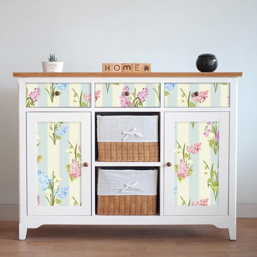 Papel de Parede Personalizado Listras Florais Papel de Parede Personalizado Listras Florais