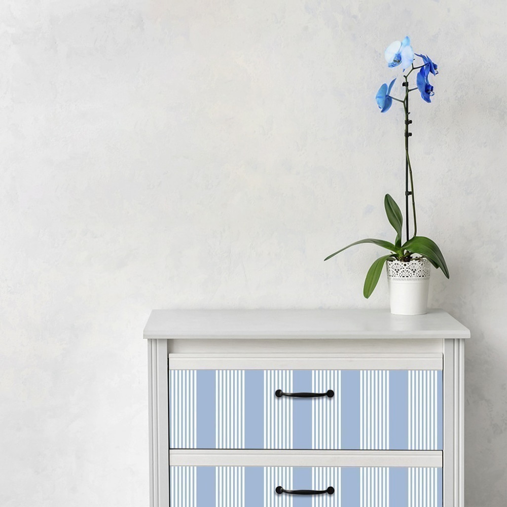 Papel de Parede Personalizado Listras Azul Bebê Papel de Parede Personalizado Listras Azul Bebê