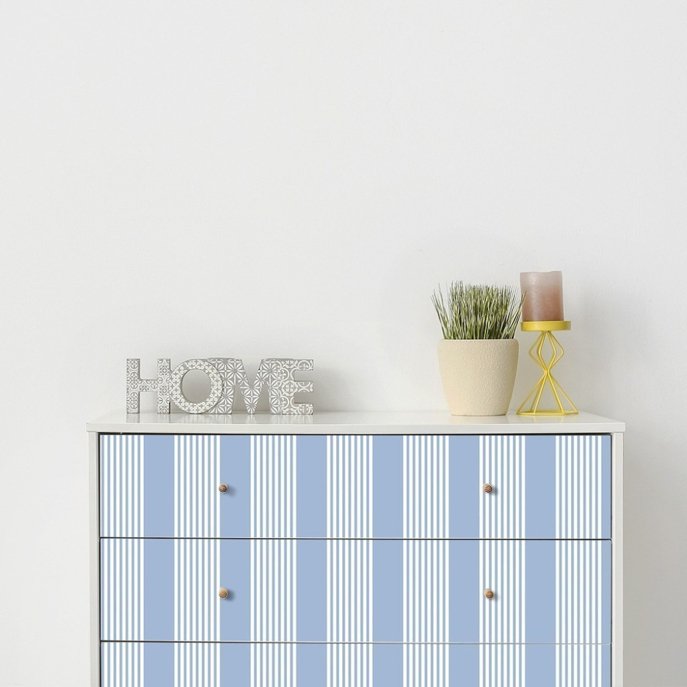 Papel de Parede Personalizado Listras Azul Bebê Papel de Parede Personalizado Listras Azul Bebê