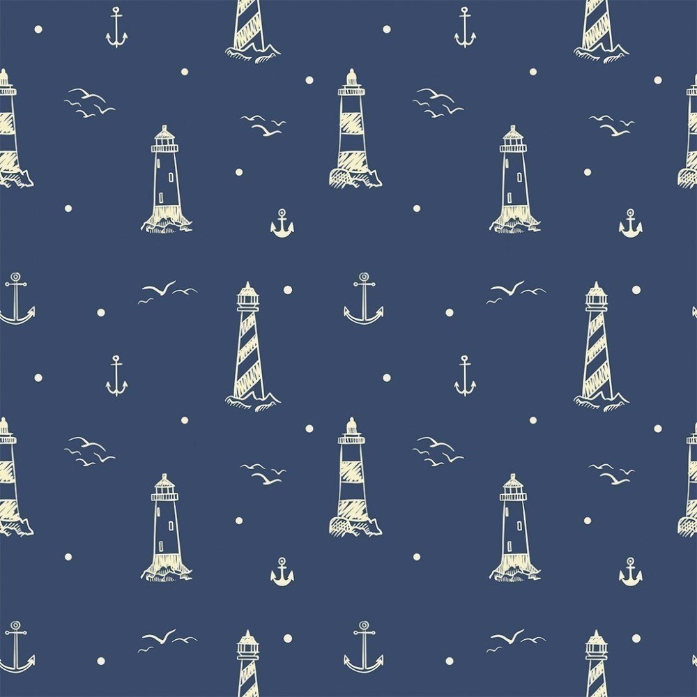 Papel de Parede Personalizado Faróis Marinho