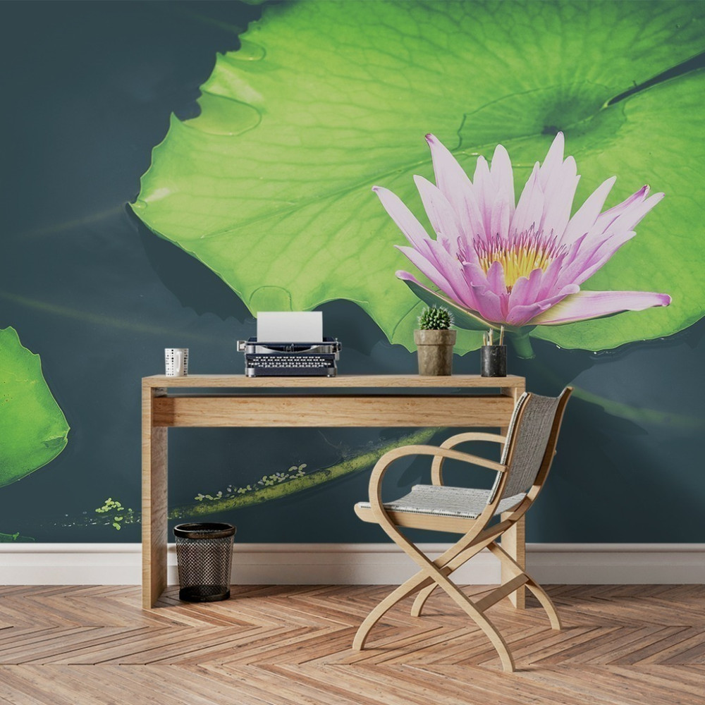 Papel de Parede Personalizado Lótus Rosa Papel de Parede Personalizado Lótus Rosa