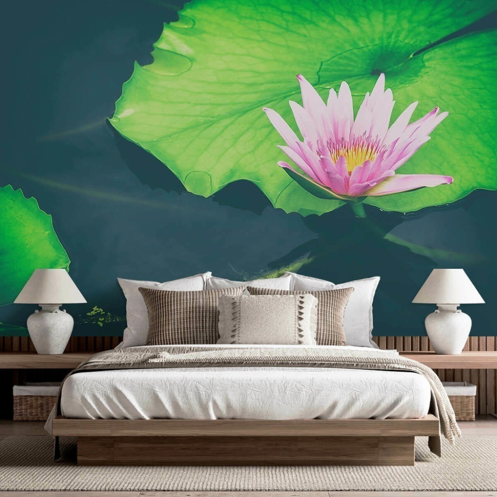 Papel de Parede Personalizado Lótus Rosa Papel de Parede Personalizado Lótus Rosa
