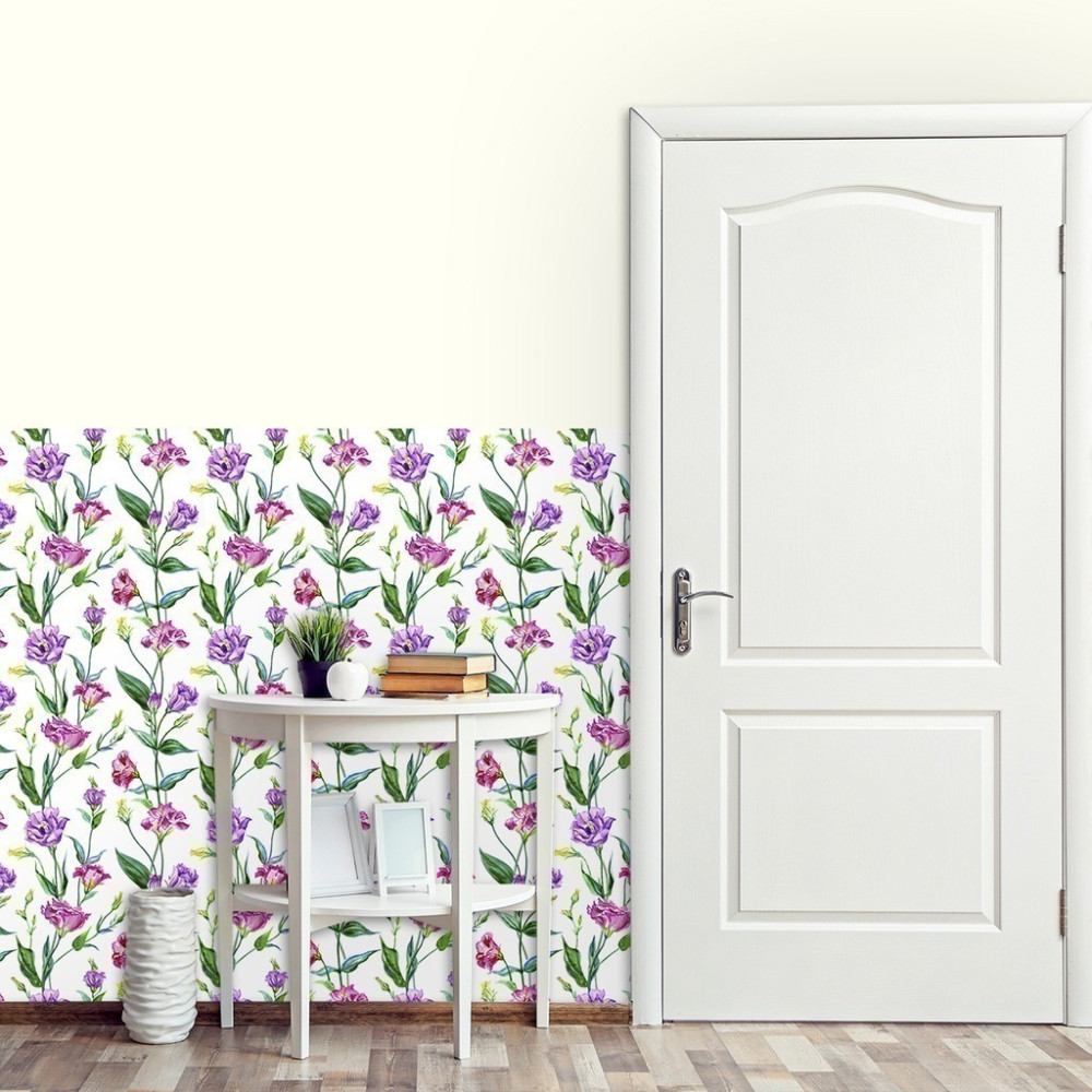 Papel de Parede Personalizado Flores Coloridas