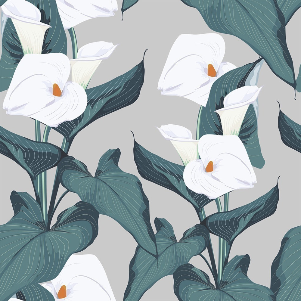 Papel de Parede Personalizado Flor Copo de Leite