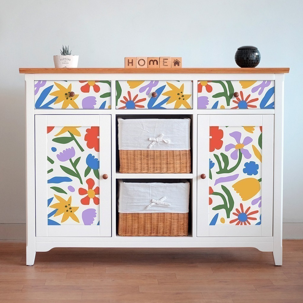 Papel de Parede Personalizado Florais Cores Vivas