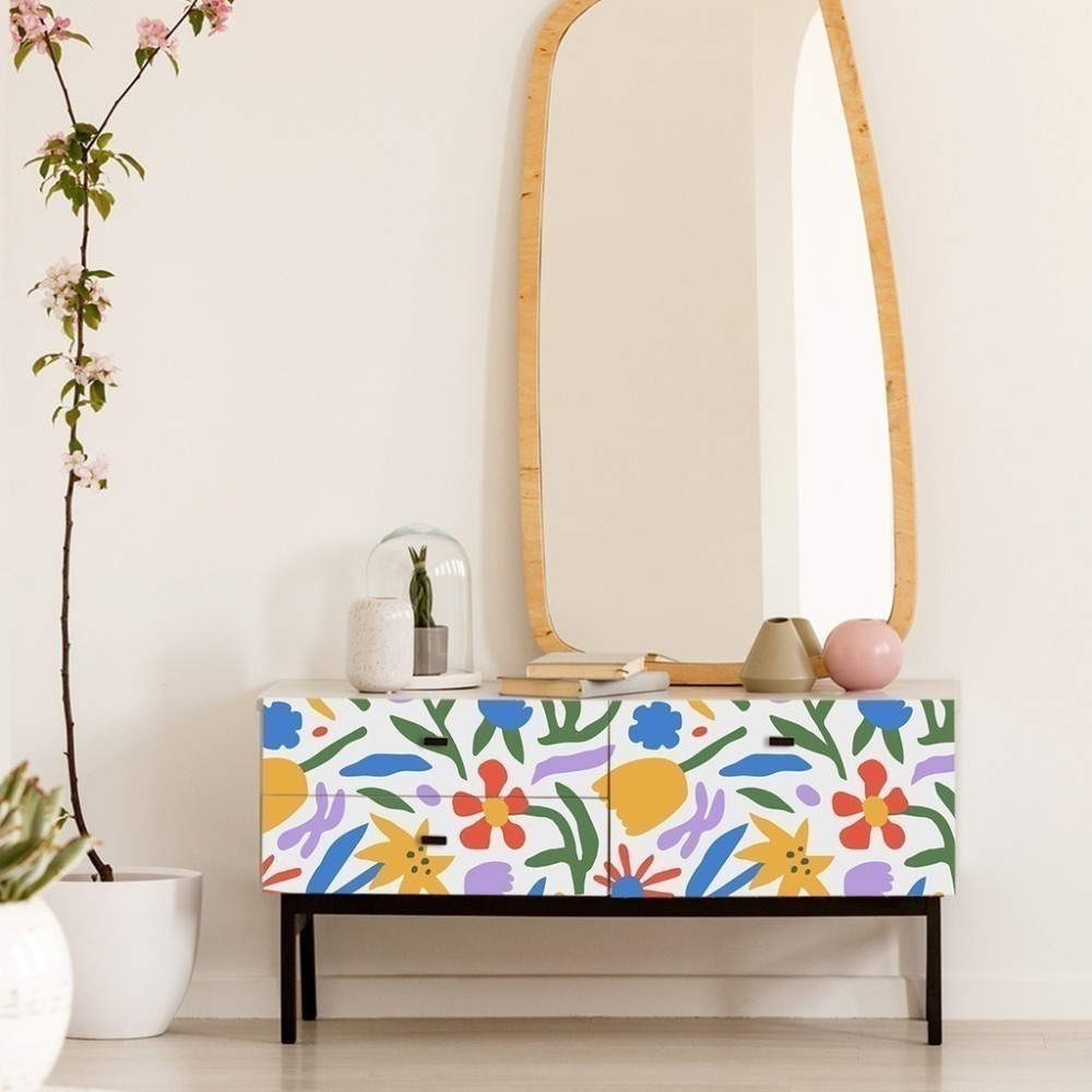 Papel de Parede Personalizado Florais Cores Vivas