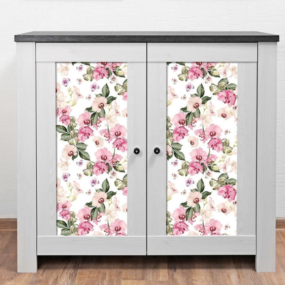 Papel de Parede Personalizado Orquídea Rosa