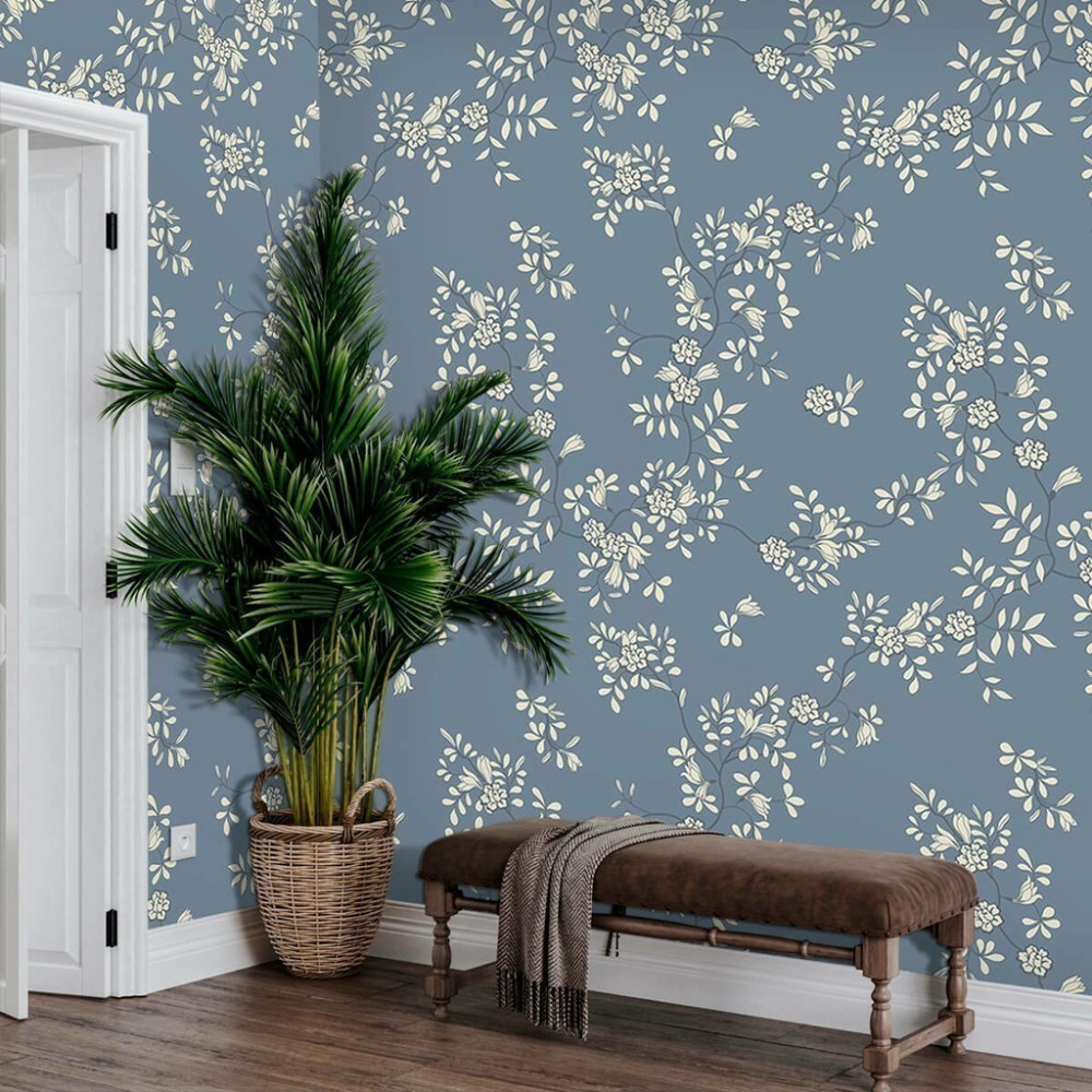 Papel de Parede Personalizado Flores em tons Leve Papel de Parede Personalizado Flores em tons Leve