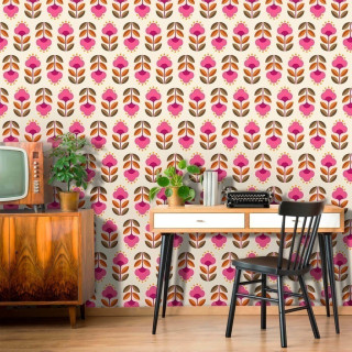 Papel de Parede Personalizado Estampa Floral