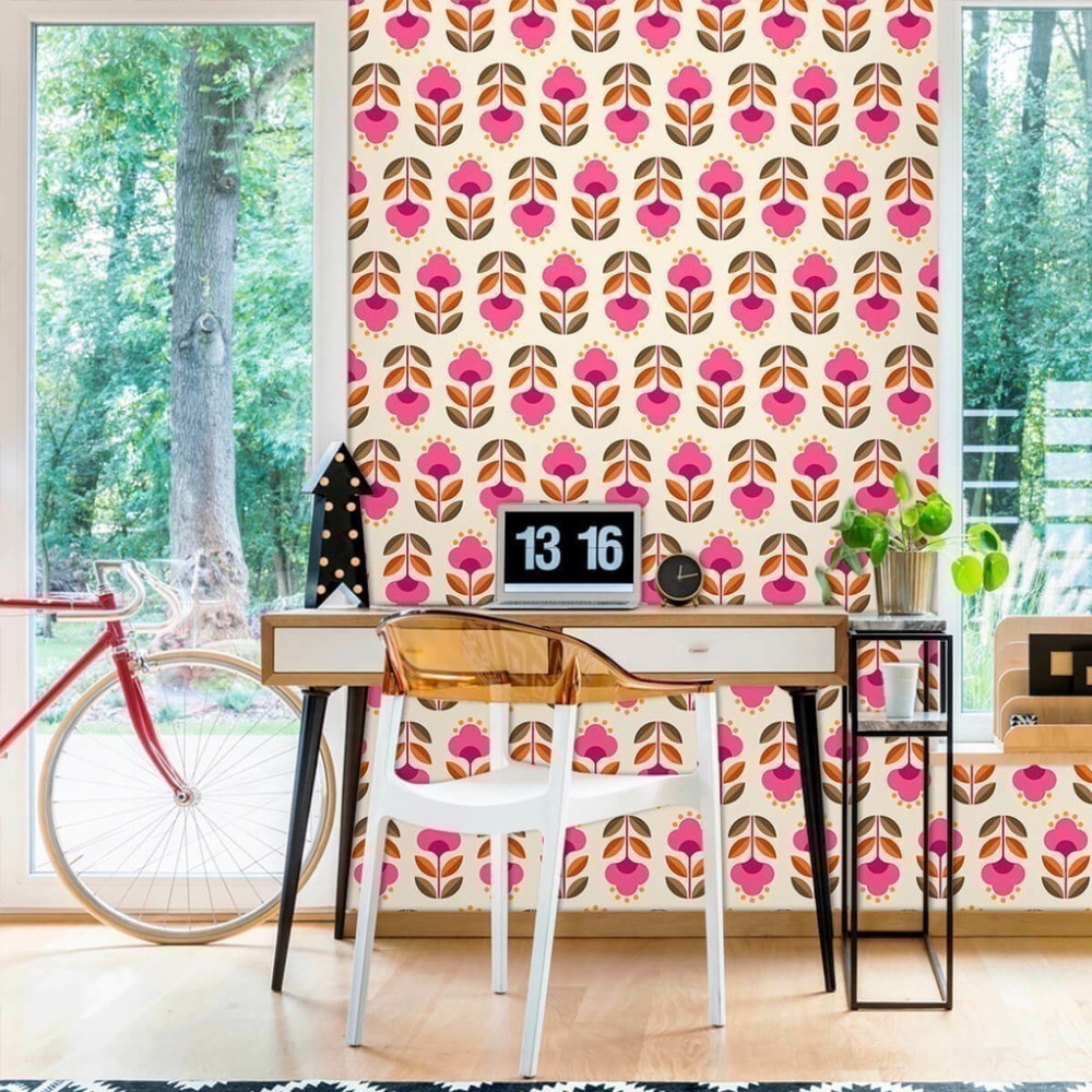 Papel de Parede Personalizado Estampa Floral