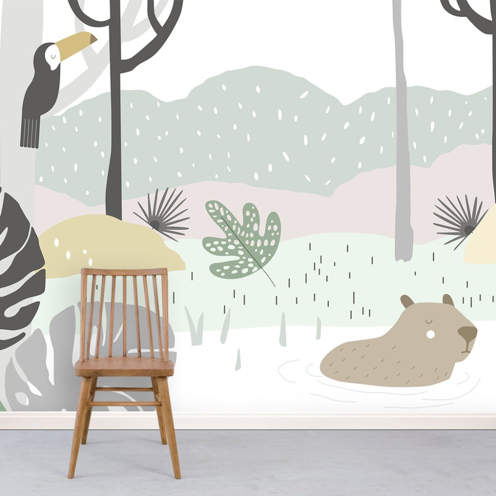 Papel de Parede Personalizado Floresta Várzea Papel de Parede Personalizado Floresta Várzea