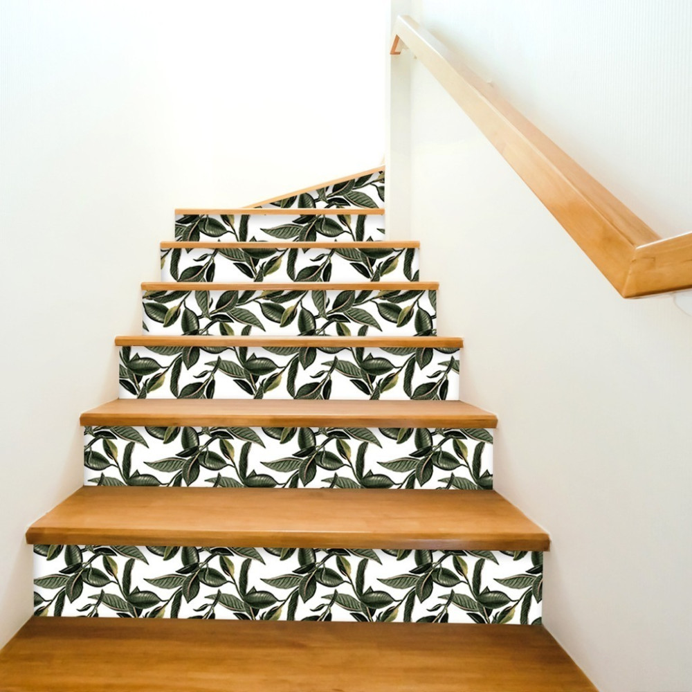 Papel de Parede Personalizado Folhas em Aquarela