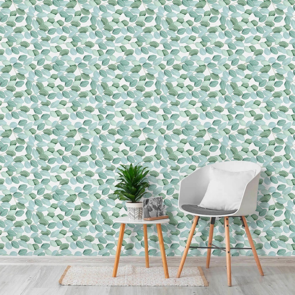 Papel de Parede Personalizado Folhas Pequenas Papel de Parede Personalizado Folhas Pequenas