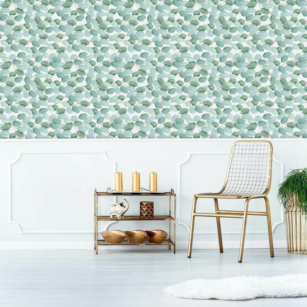 Papel de Parede Personalizado Folhas Pequenas Papel de Parede Personalizado Folhas Pequenas