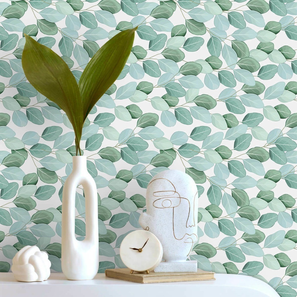 Papel de Parede Personalizado Folhas Pequenas Papel de Parede Personalizado Folhas Pequenas