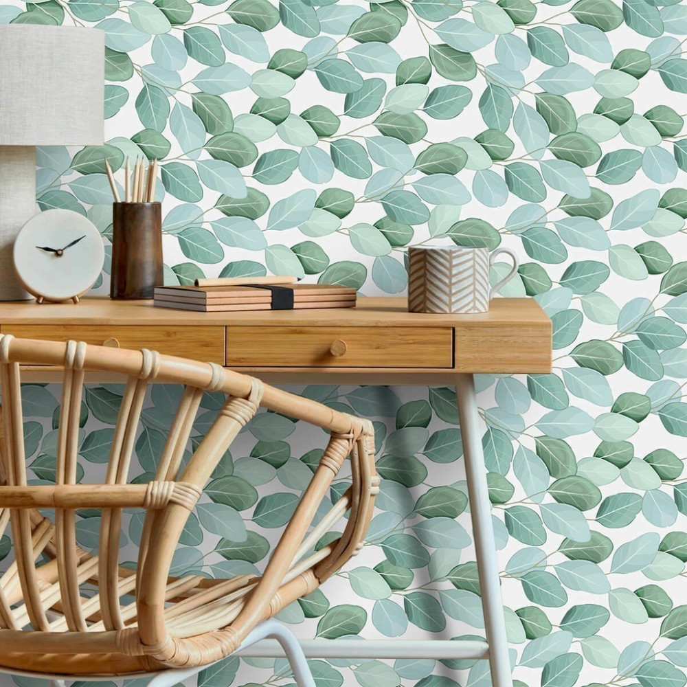 Papel de Parede Personalizado Folhas Pequenas Papel de Parede Personalizado Folhas Pequenas