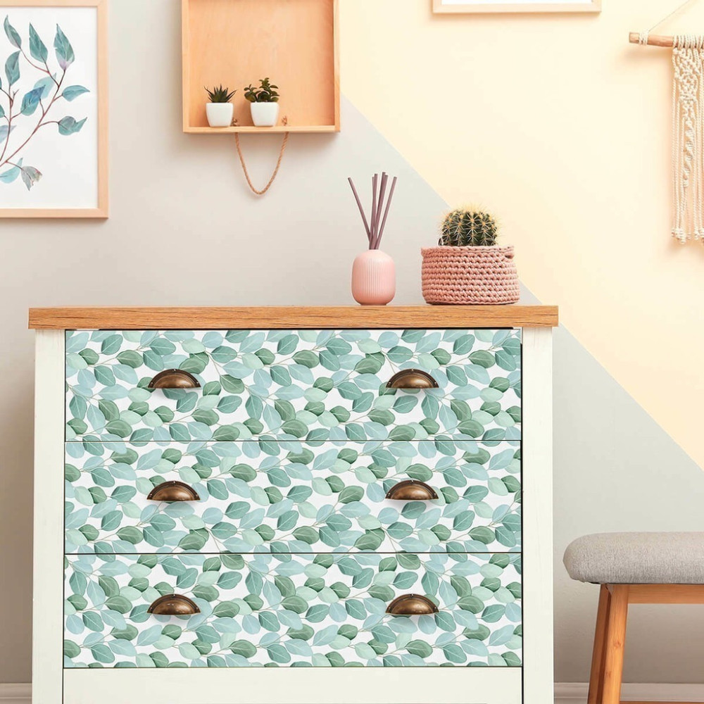 Papel de Parede Personalizado Folhas Pequenas Papel de Parede Personalizado Folhas Pequenas