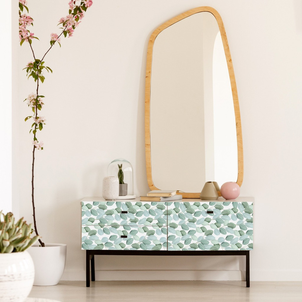 Papel de Parede Personalizado Folhas Pequenas Papel de Parede Personalizado Folhas Pequenas