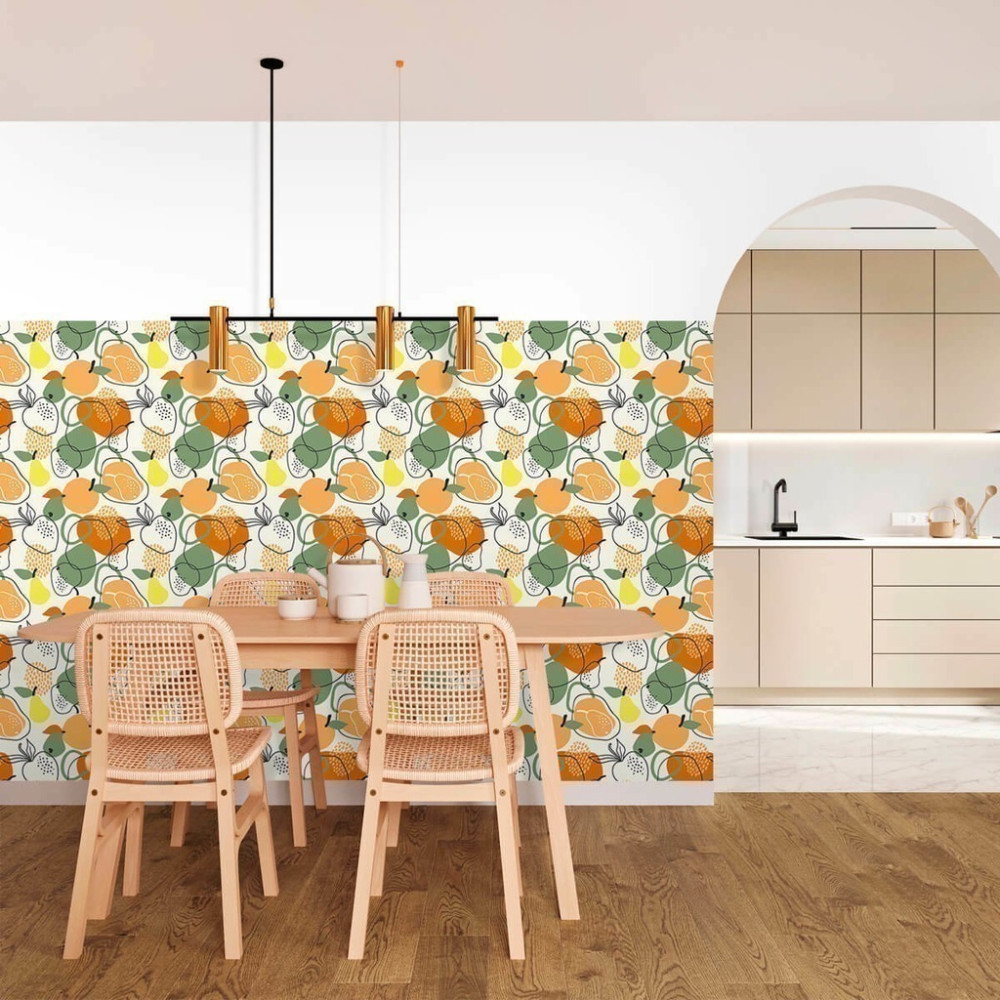 Papel de Parede Personalizado Frutas