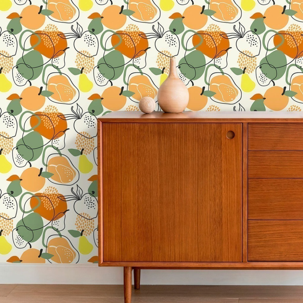 Papel de Parede Personalizado Frutas