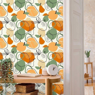 Papel de Parede Personalizado Frutas