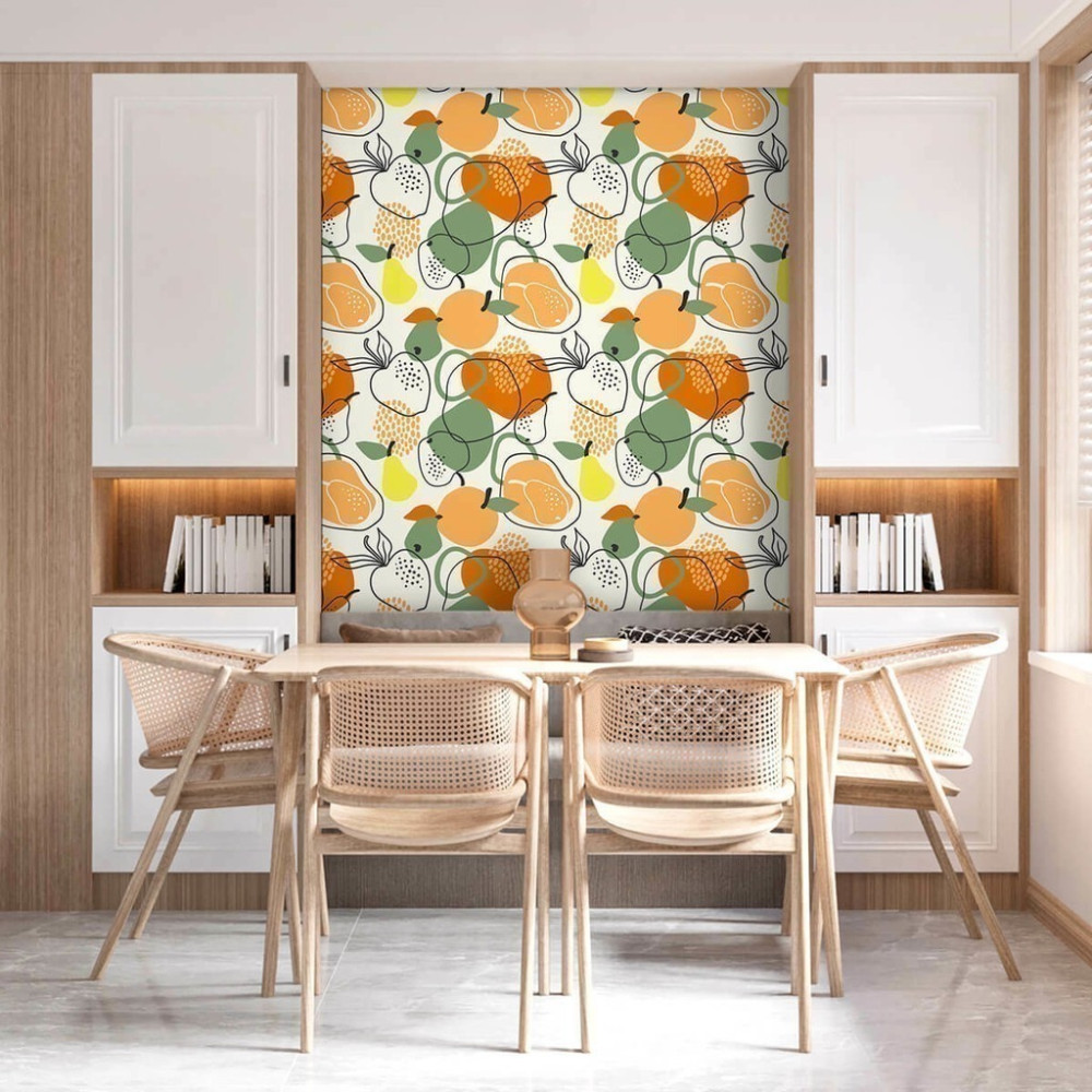 Papel de Parede Personalizado Frutas