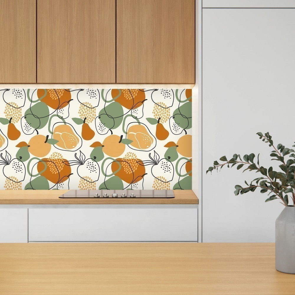 Papel de Parede Personalizado Frutas