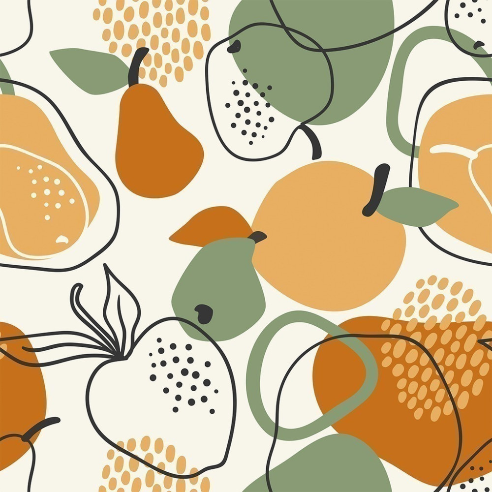 Papel de Parede Personalizado Frutas