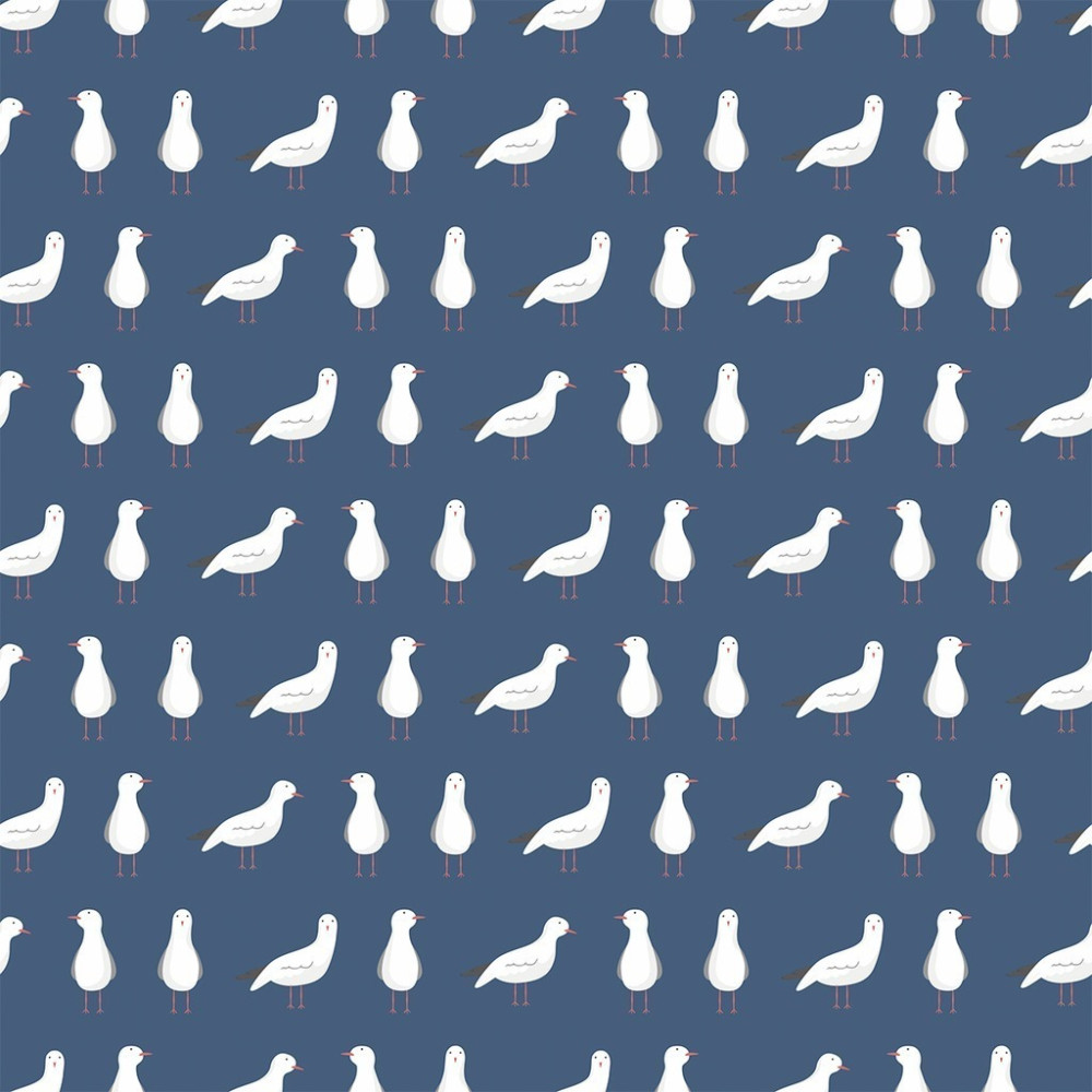Papel de Parede Personalizado Gaivotas