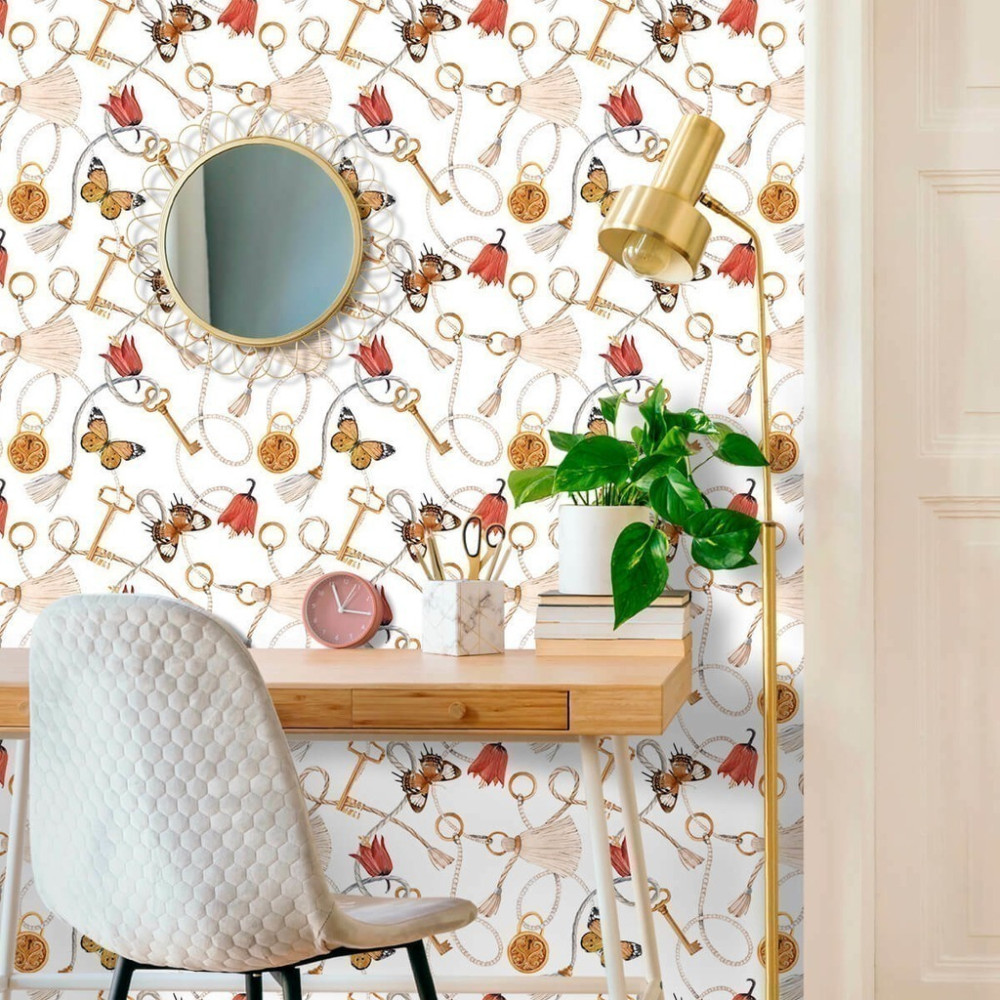 Papel de Parede Personalizado Chave de Ouro Papel de Parede Personalizado Chave de Ouro